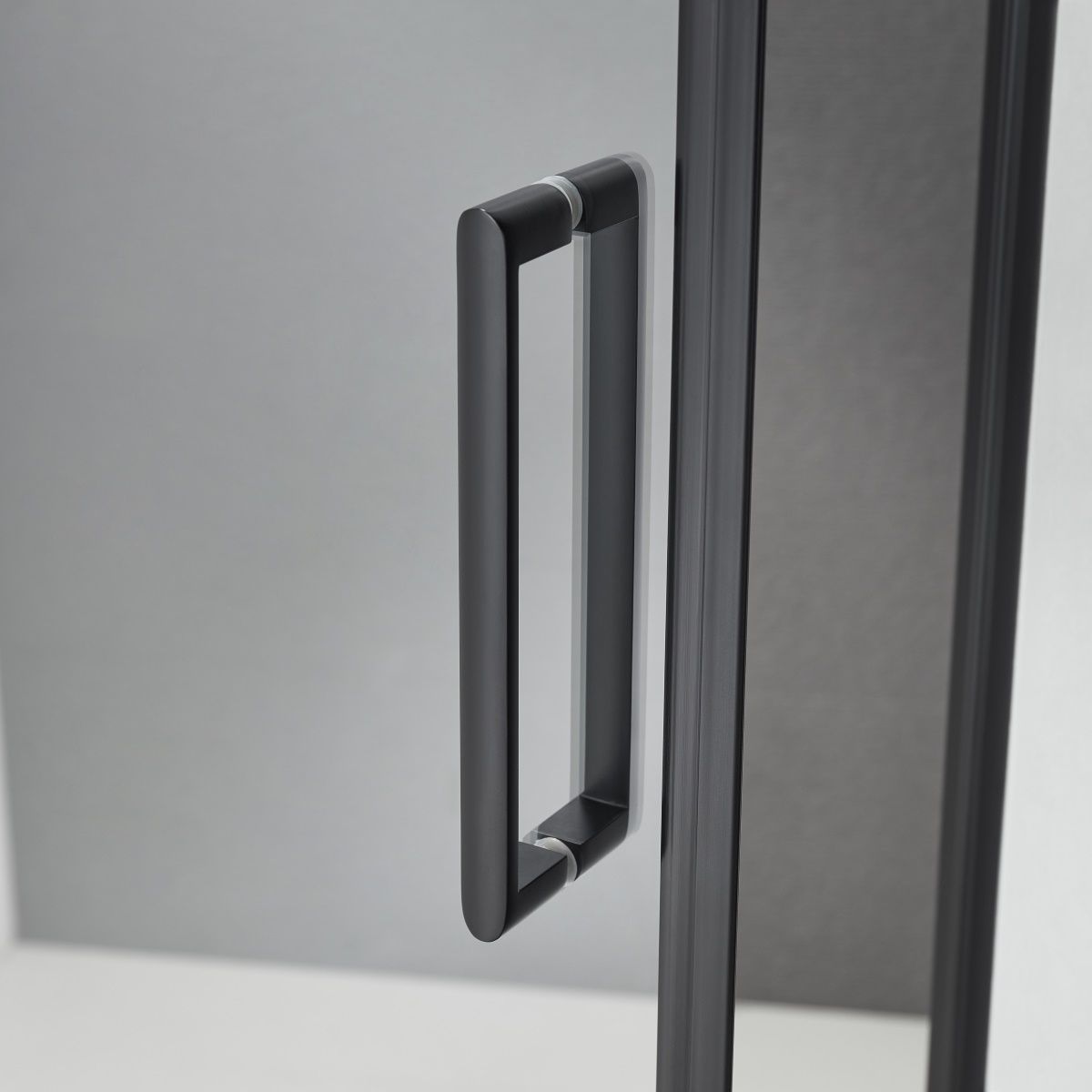 Carmen Niche 8mm Glass Shower Door In Black - Various Sizes