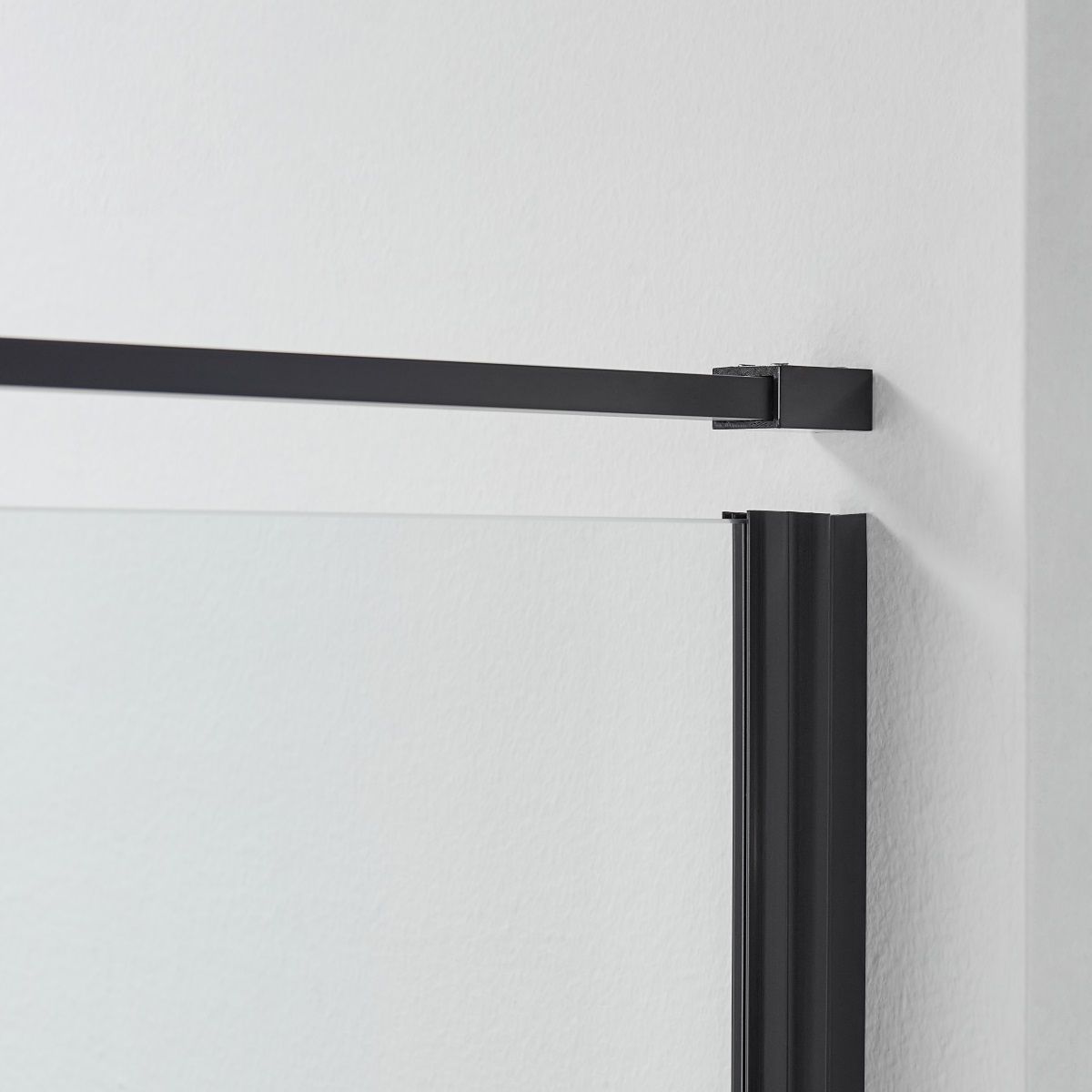 Carmen Niche 8mm Glass Shower Door In Black - Various Sizes
