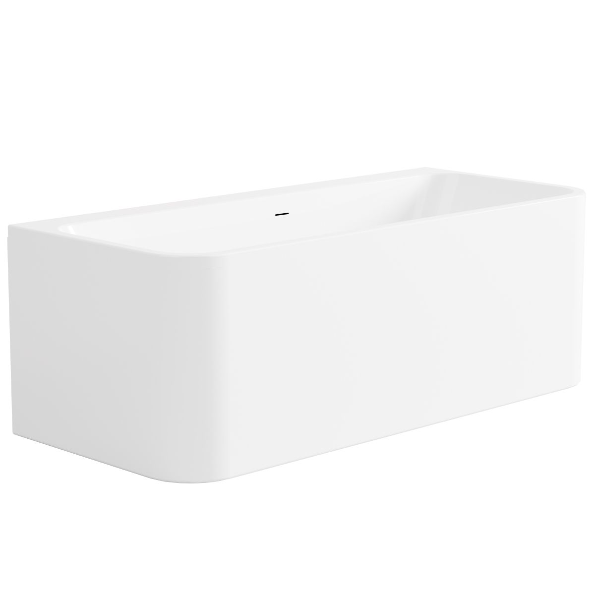 Clarevo Gloss White Back To Wall Acrylic Bath 170 x 75cm