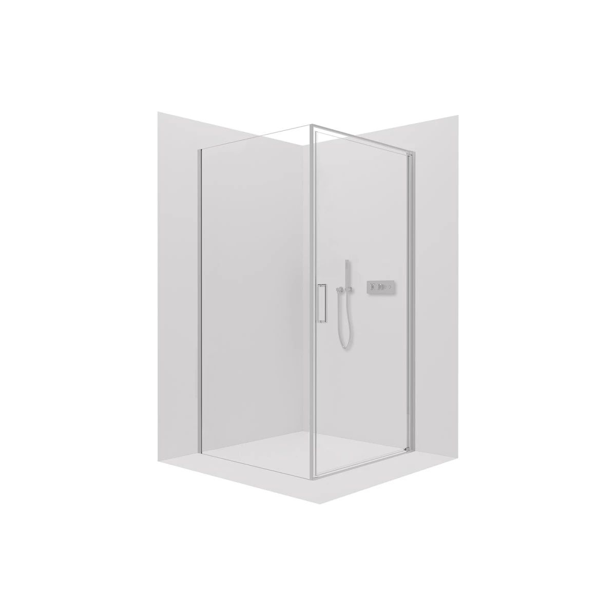 Carmen 8mm Glass Corner Shower With Chrome Frame - Various Sizes