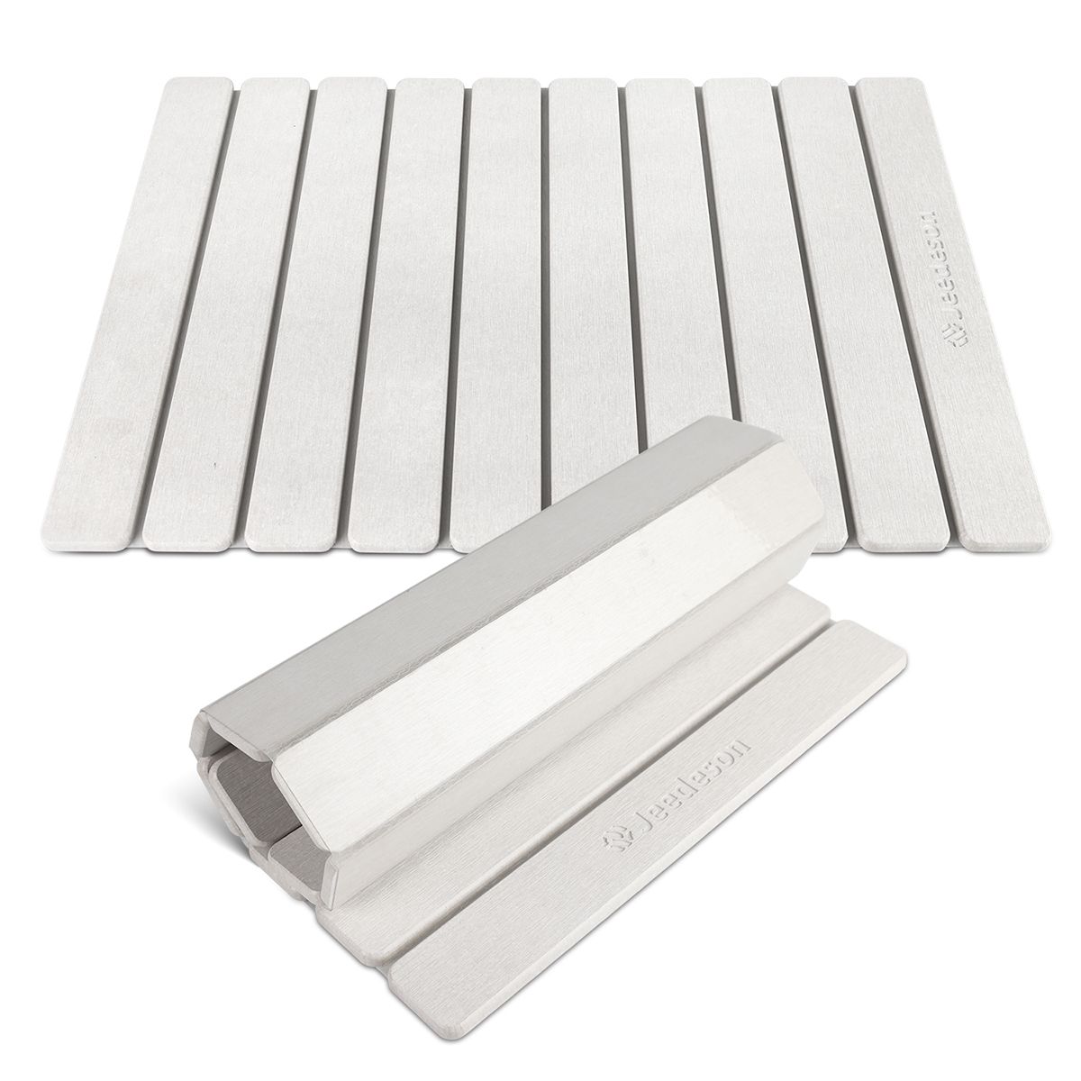 Foldable Diatomite Drying Mat for Kitchen Counter & Bathroom | Super Absorbent Quick-Dry Stone Tray | Non-Slip Dish & Bath Mat | Easy-Clean Large 39x60cm (16x24