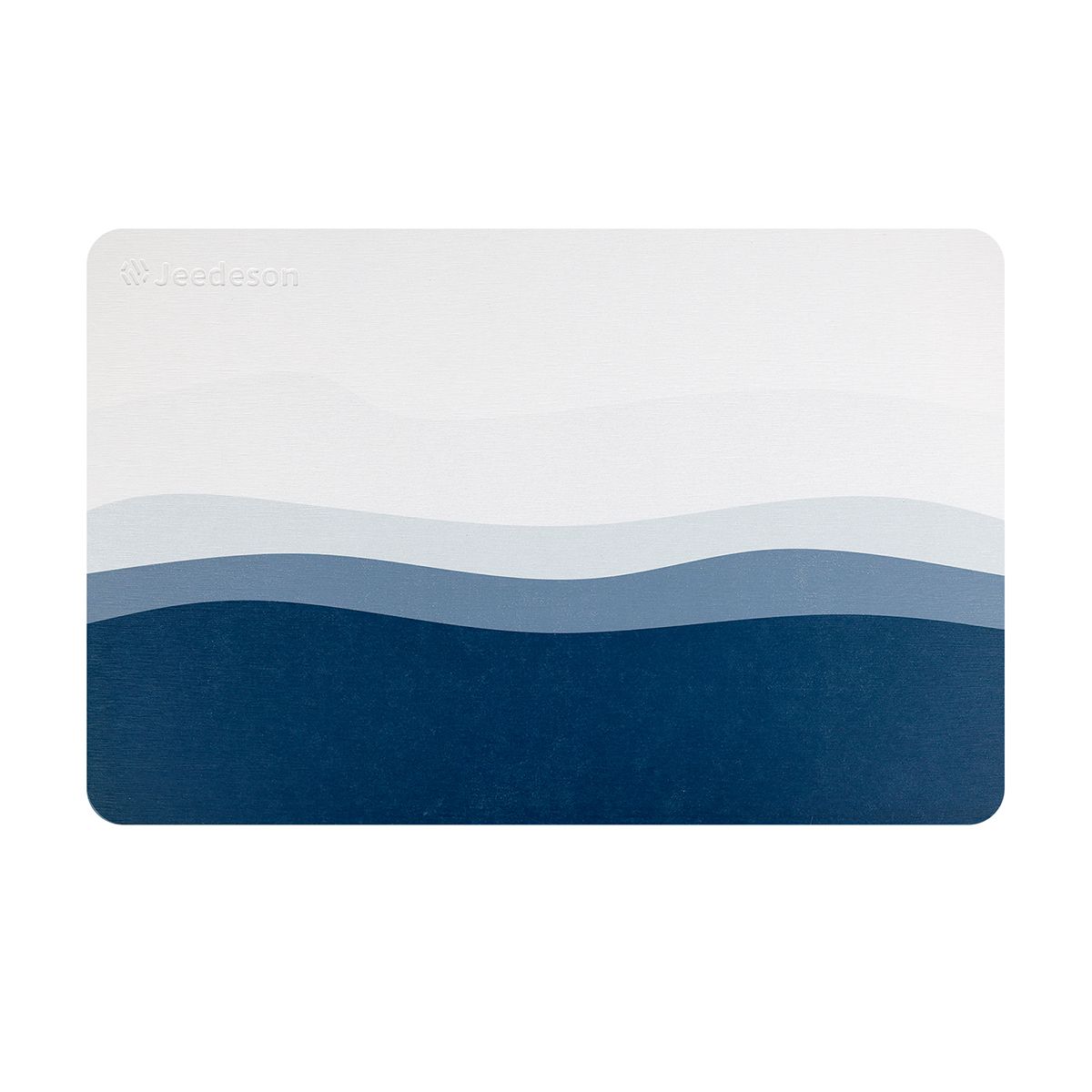 Luxury Diatomite Bath Mat with Blue Wave Design | Quick-Dry Anti-Slip Bathroom & Kitchen Mat | Ultra-Absorbent Stone Mat for Shower, Entryway, Pet Use | 39x60cm Non-Slip Surface