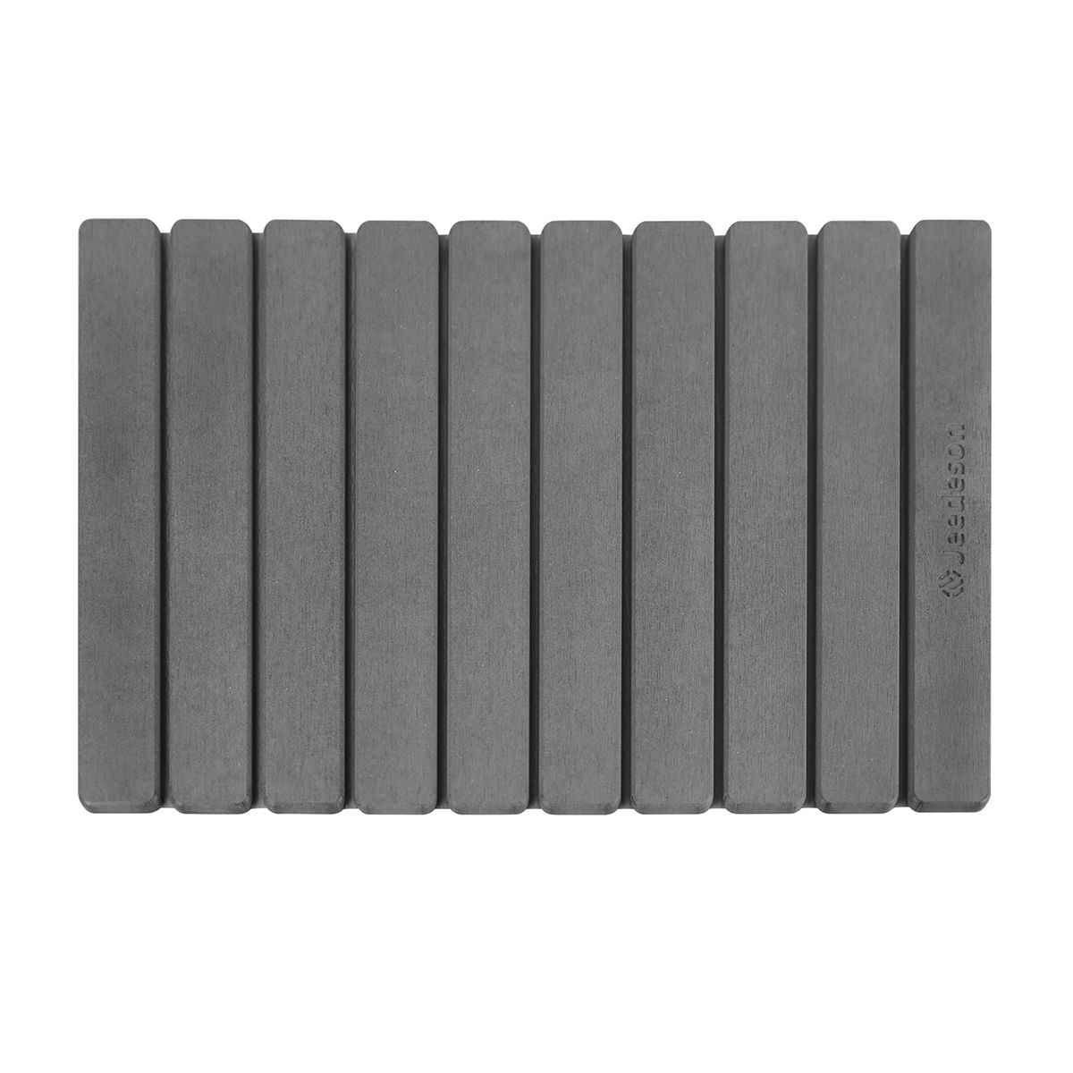 Foldable Stone Bath Mat - Super Absorbent Diatomaceous Earth, Non-Slip Quick Dry Bathroom Mat | 39x60cm (16x24") | - Compact, Easy to Store & Clean, Dark Grey