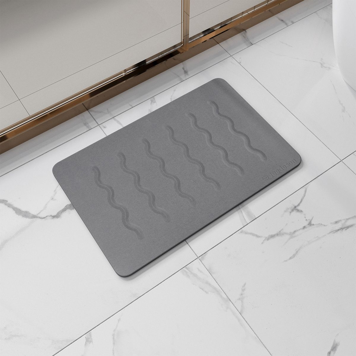 Stone Bath Mat Diatomaceous Earth Shower Mat Non-Slip Super Absorbent Diatomite Stone Mats for Bathroom Floor Quick-Drying Easy to Clean (39x60cm/16