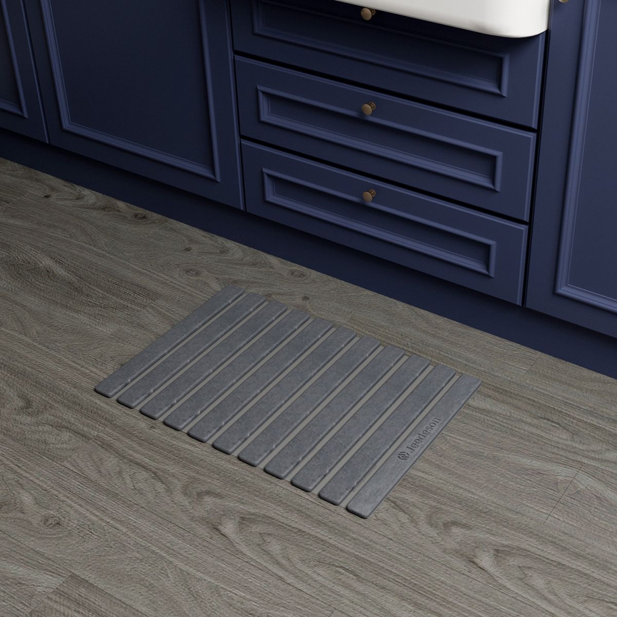 Foldable Stone Bath Mat - Super Absorbent Diatomaceous Earth, Non-Slip Quick Dry Bathroom Mat | 39x60cm (16x24