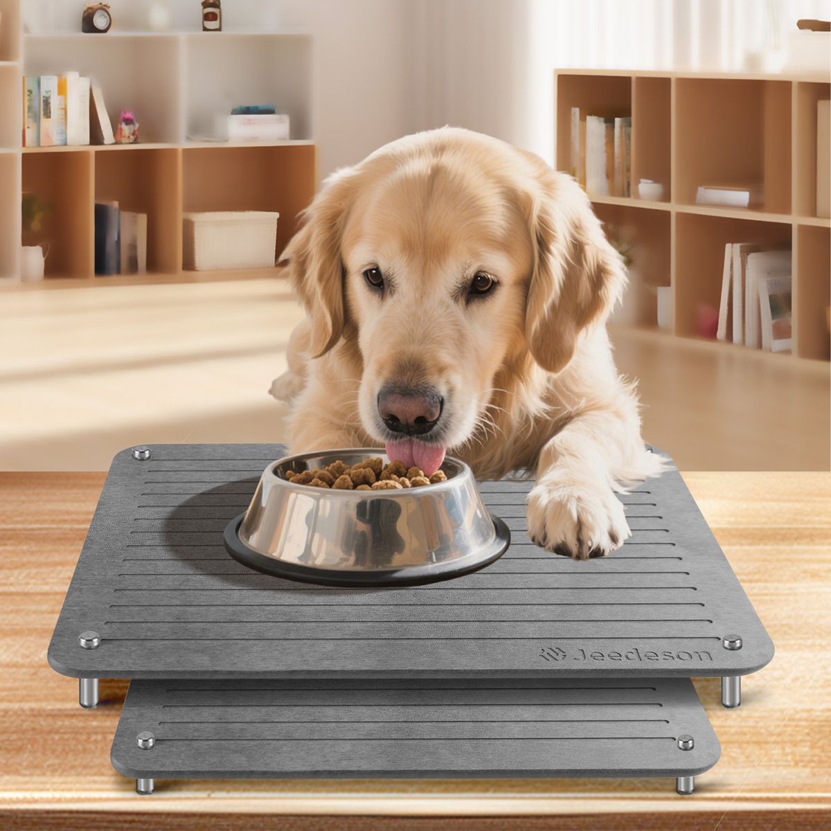 2-Pack Large Diatomite Dish Drying Mat, Fast-Absorbing Stone Drying Mat for Kitchen Countertops, Sink Side, Dark Grey