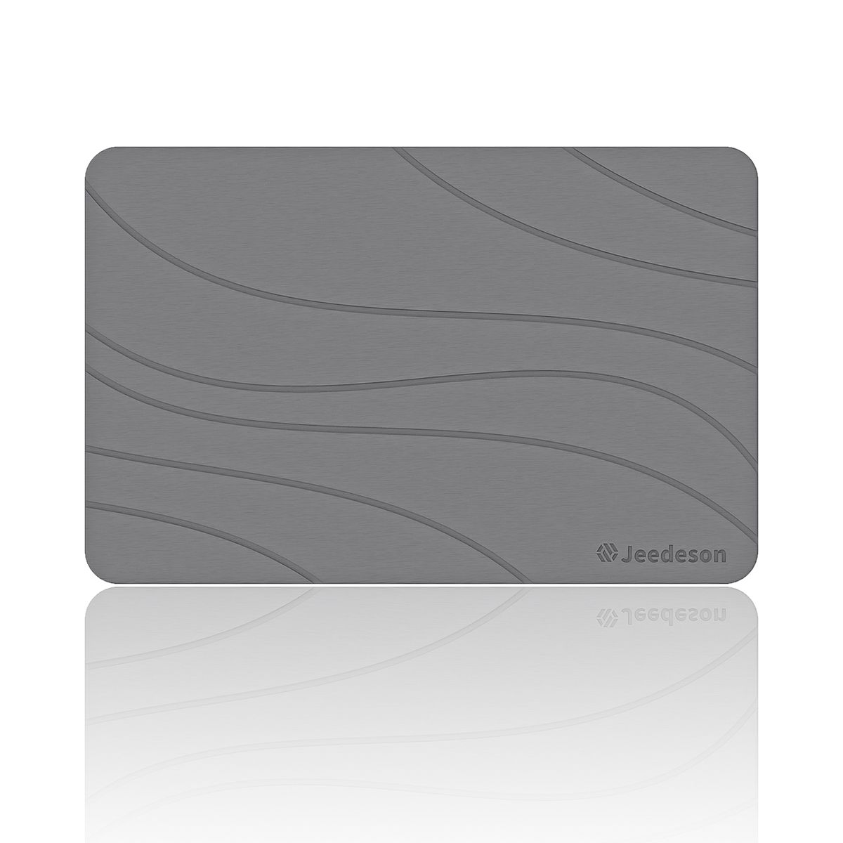  Stone Bath Mat - Super Absorbent Quick-Dry Diatomite Bath Mat, Non-Slip Bathroom Floor Mat with Anti-Slip Pad, Natural & Sustainable (39x60cm/16