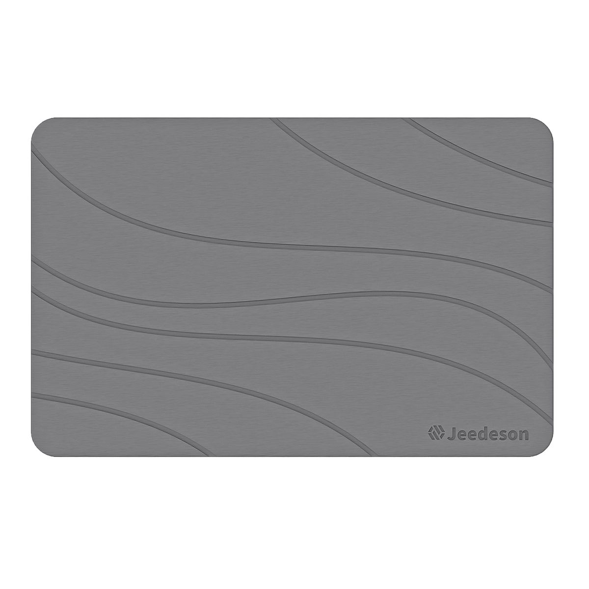  Stone Bath Mat - Super Absorbent Quick-Dry Diatomite Bath Mat, Non-Slip Bathroom Floor Mat with Anti-Slip Pad, Natural & Sustainable (39x60cm/16