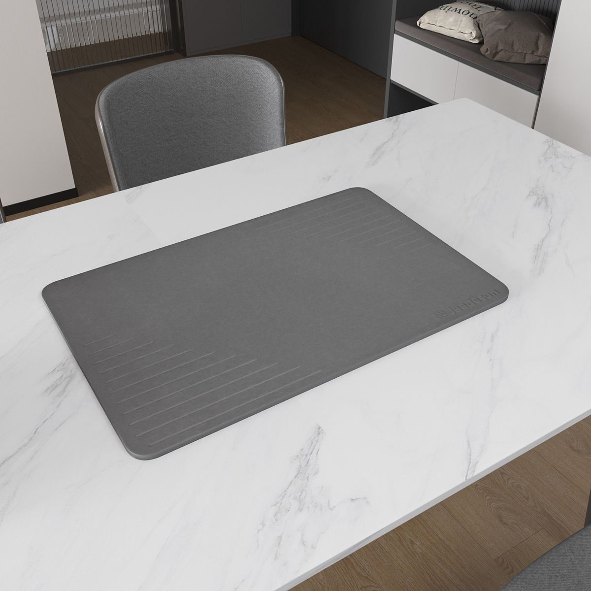 Stone Bath Mat Diatomaceous Earth Shower Mat Non-Slip Super Absorbent Diatomite Stone Mats for Bathroom Floor Quick-Drying Easy to Clean (39x60cm/16