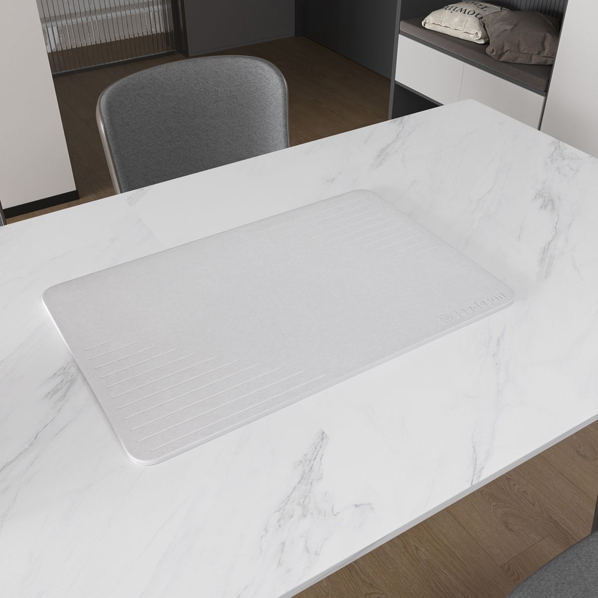 Stone Bath Mat Diatomaceous Earth Shower Mat Non-Slip Super Absorbent Diatomite Stone Mats for Bathroom Floor Quick-Drying Easy to Clean (39x60cm/16