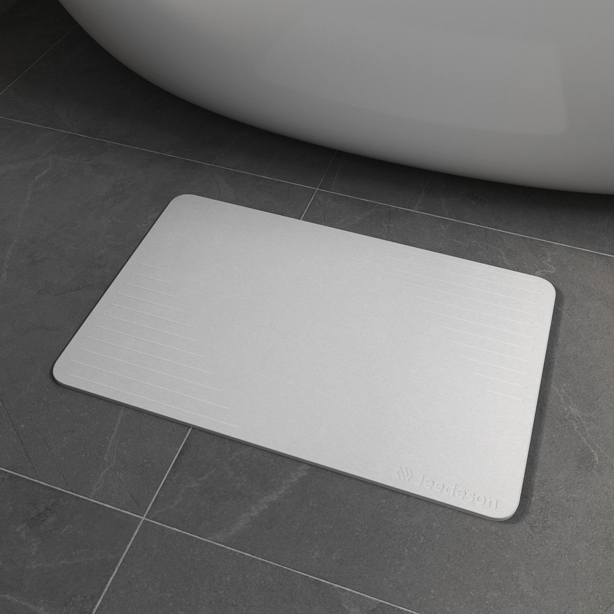 Stone Bath Mat Diatomaceous Earth Shower Mat Non-Slip Super Absorbent Diatomite Stone Mats for Bathroom Floor Quick-Drying Easy to Clean (39x60cm/16