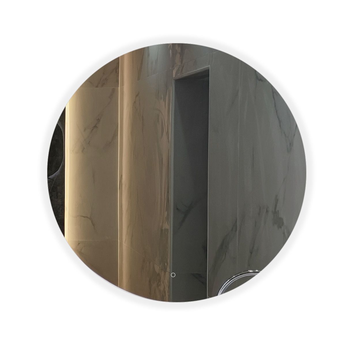 Alcala 60cm Heated Anti-Fog Round LED Bathroom Mirror