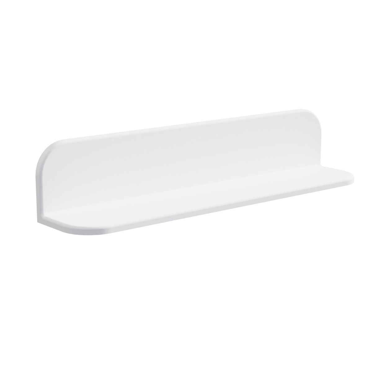 Matt White Stone Bathroom Shelf 600mm