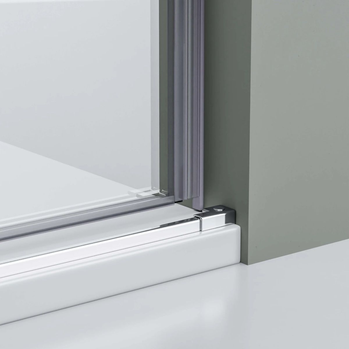 Elena Niche 8mm Glass Sliding Shower Door Enclosure In Chrome