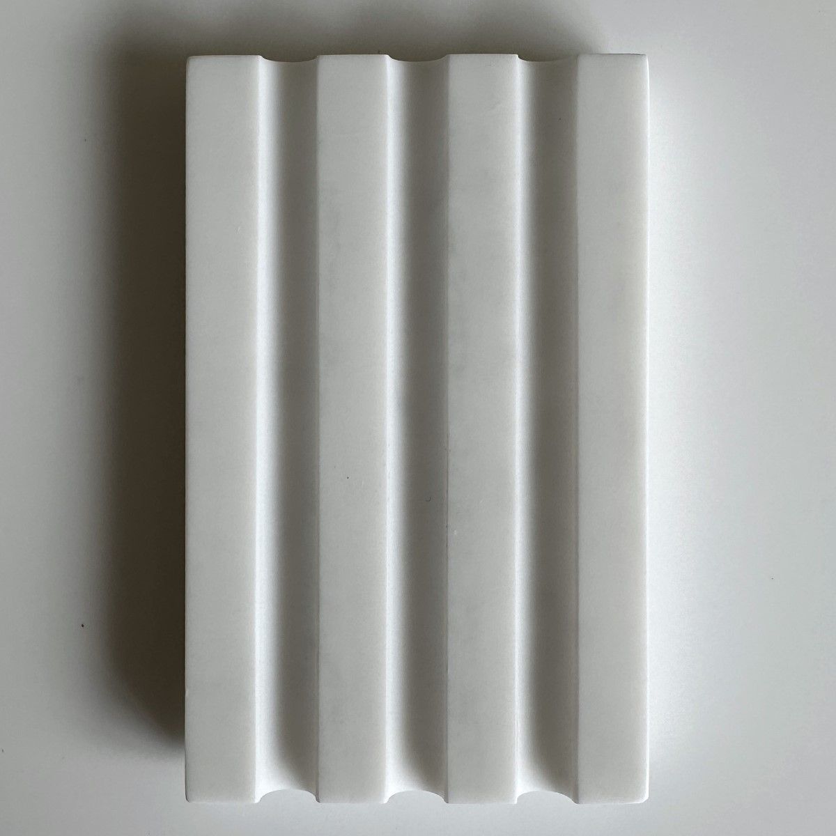 Diago Matt White Stone Soap Dish