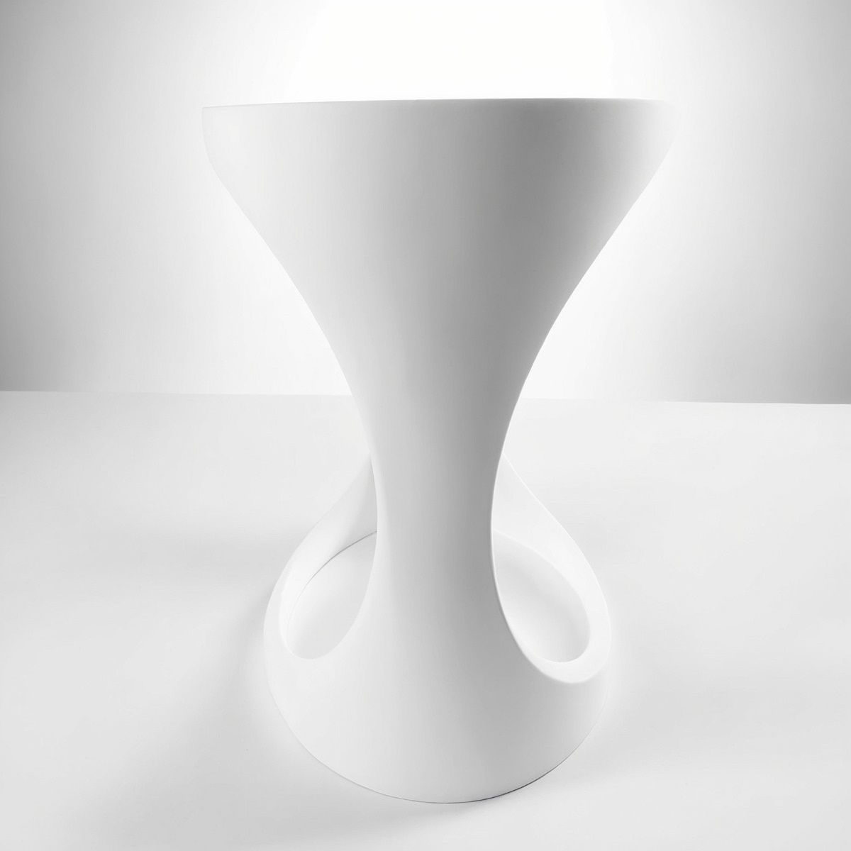 Morella Matt White Stone Bathroom Seat