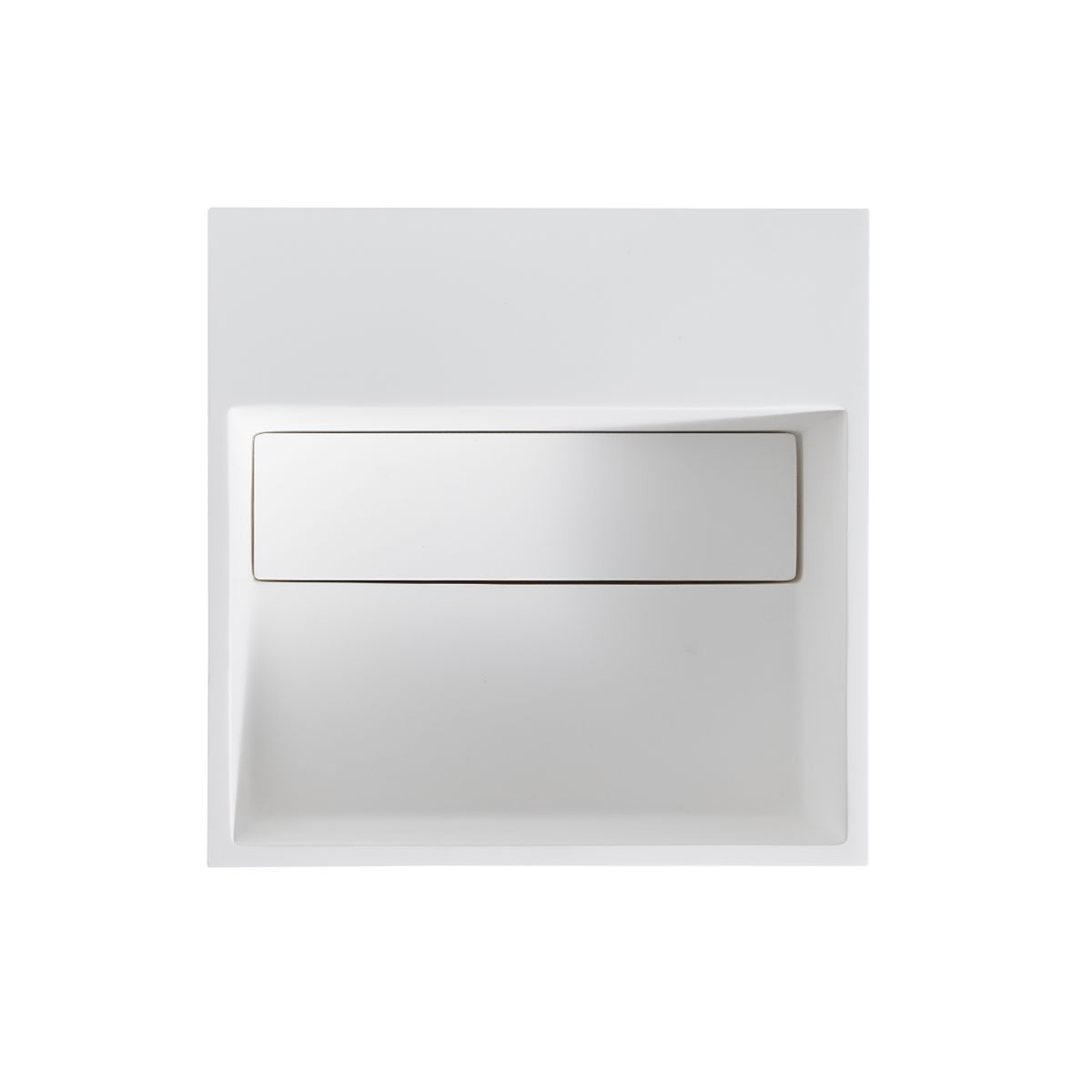 Rupit Matt White Cloakroom Wall Hung Stone Vanity Unit 325mm