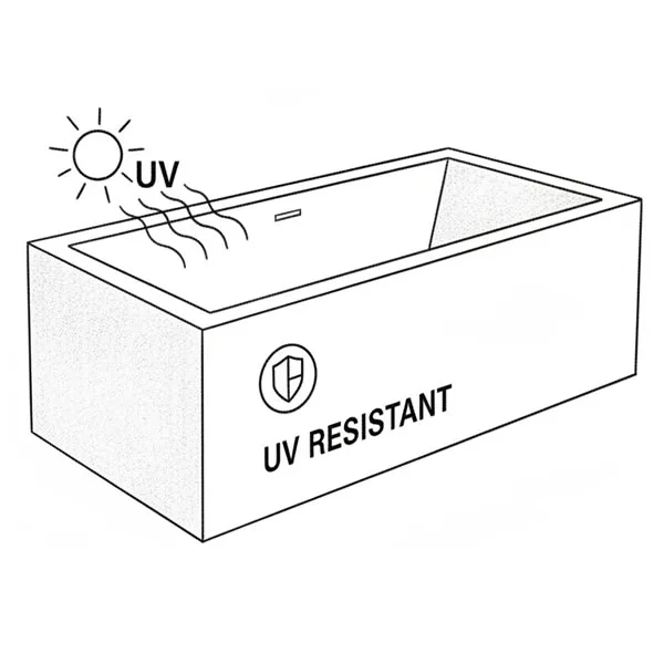 Bath UV resistant