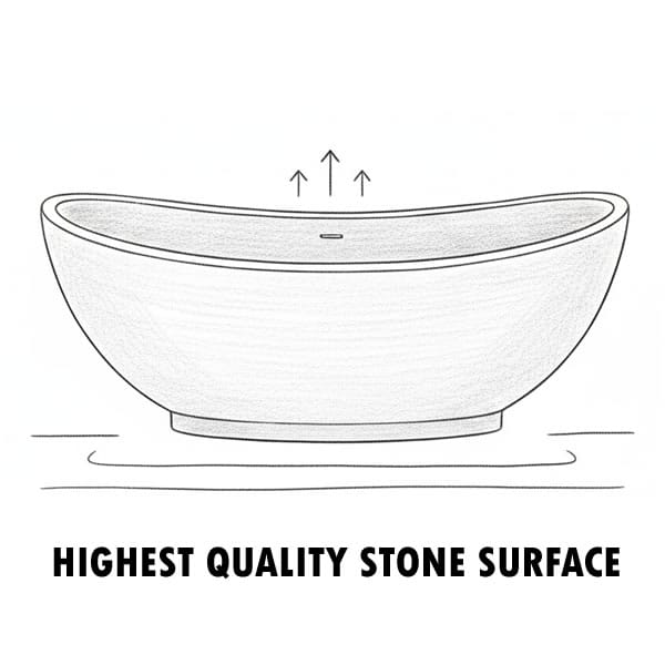 Bath highest quality stone surface