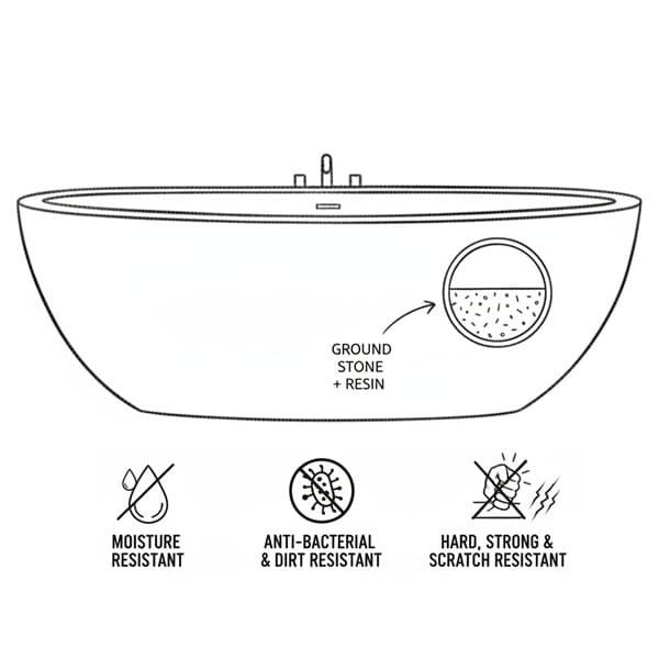 Bath stone surface benefits