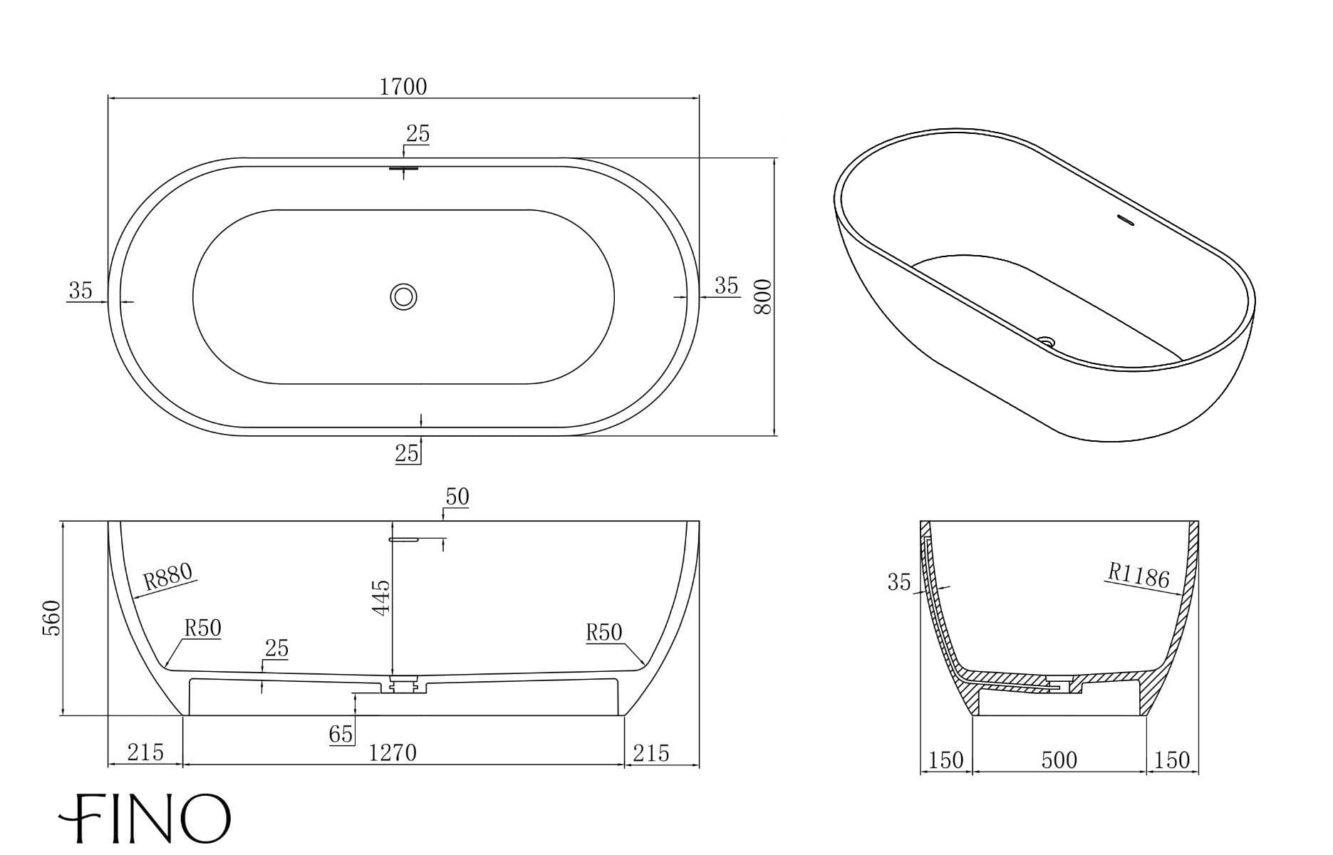 Bath ba019-1700 specifications