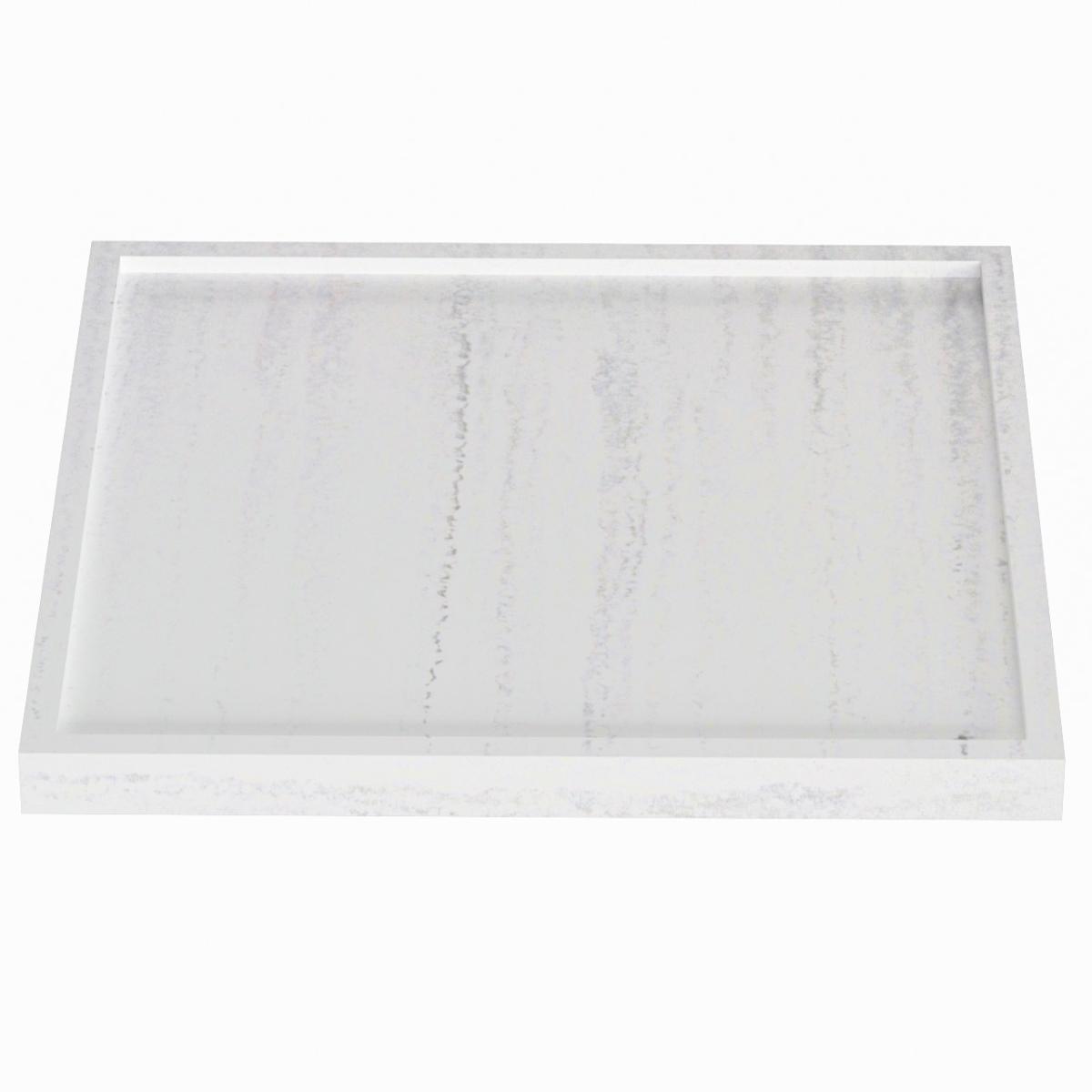 Bathroom tray on white