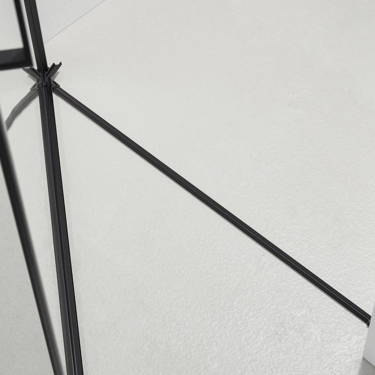 Black shower door base