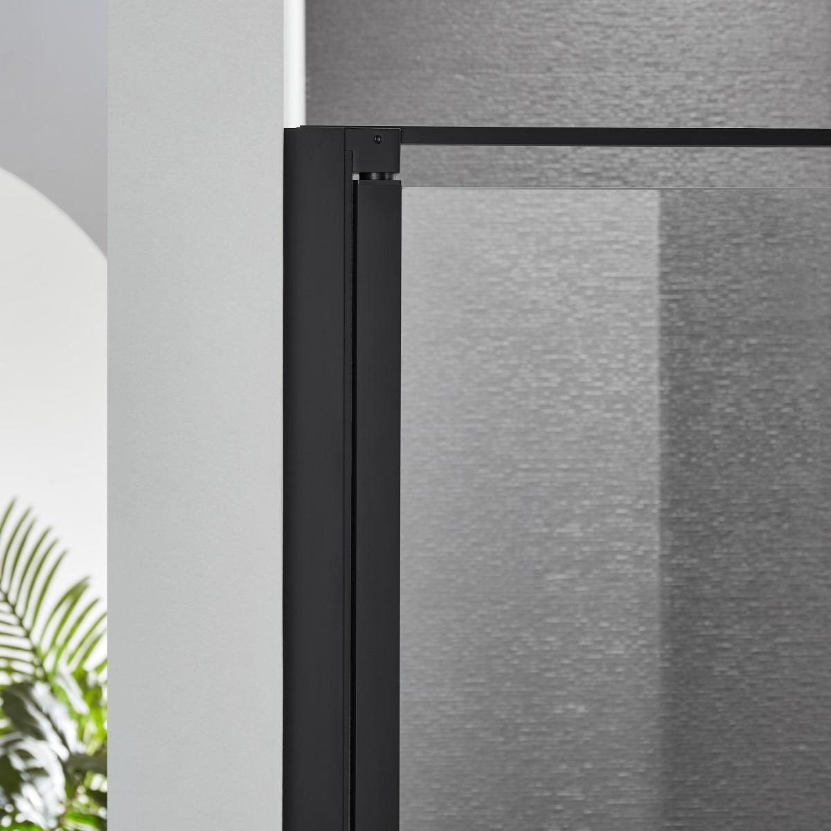 Black shower door frame 2