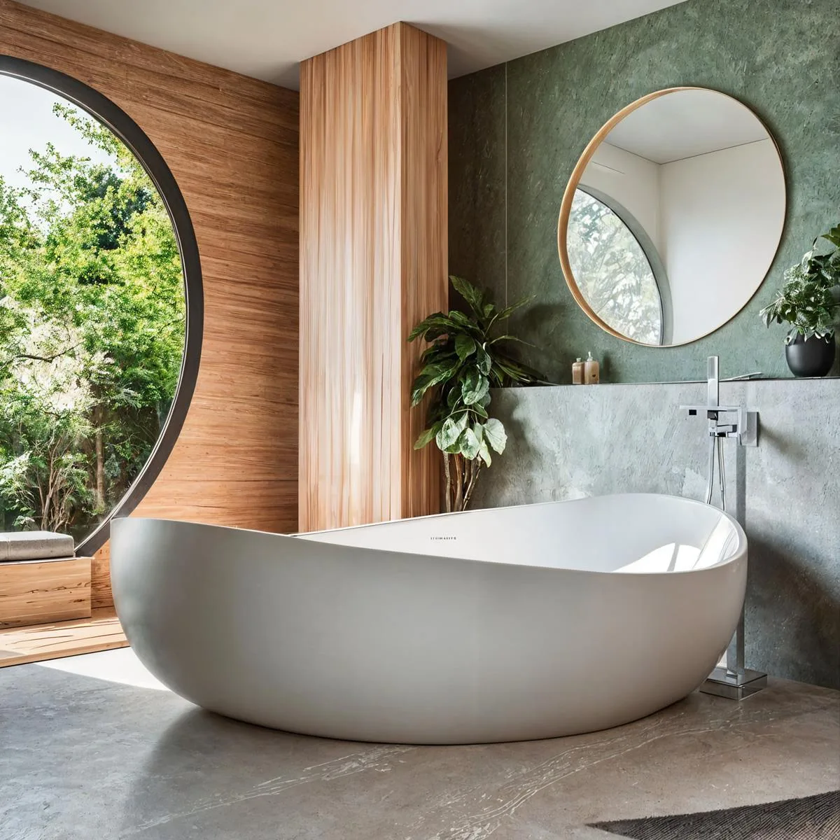 Coruna matt white freestanding stone bath 1800mm 2