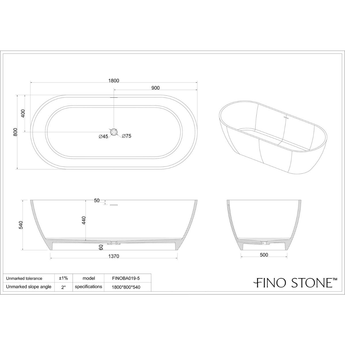Finoba019-5 dimensions