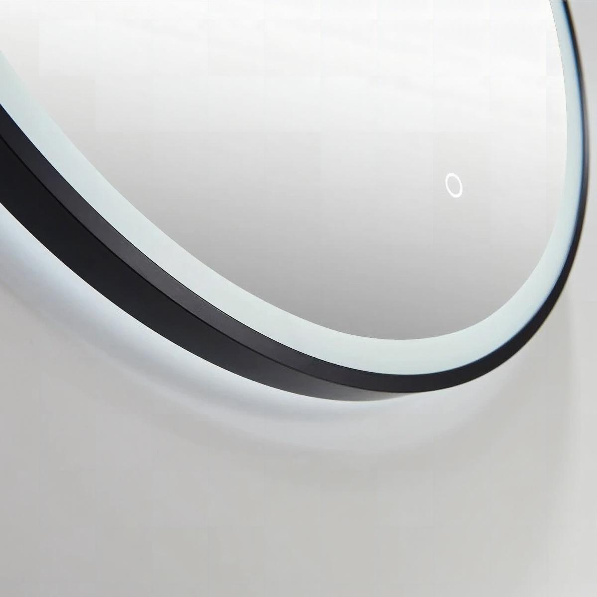 Hanging circle led bathroom mirror bottom