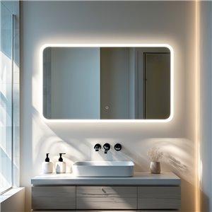 Fino Catolico Rectangular LED Bathroom Mirror 120x70cm