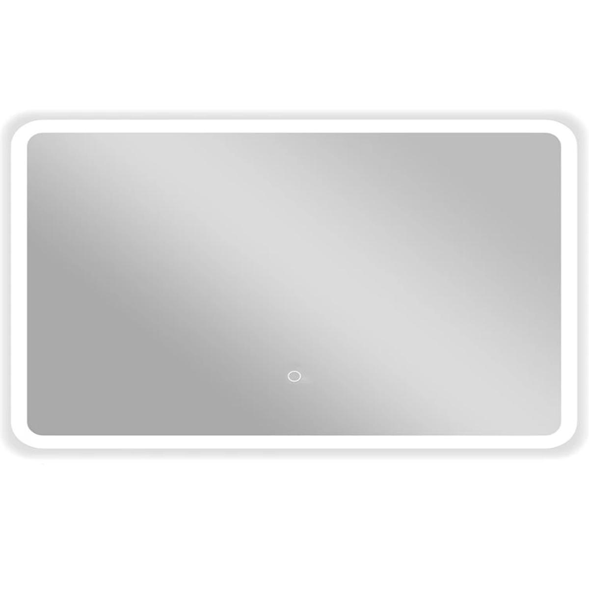 Led mirror 120×70 on white