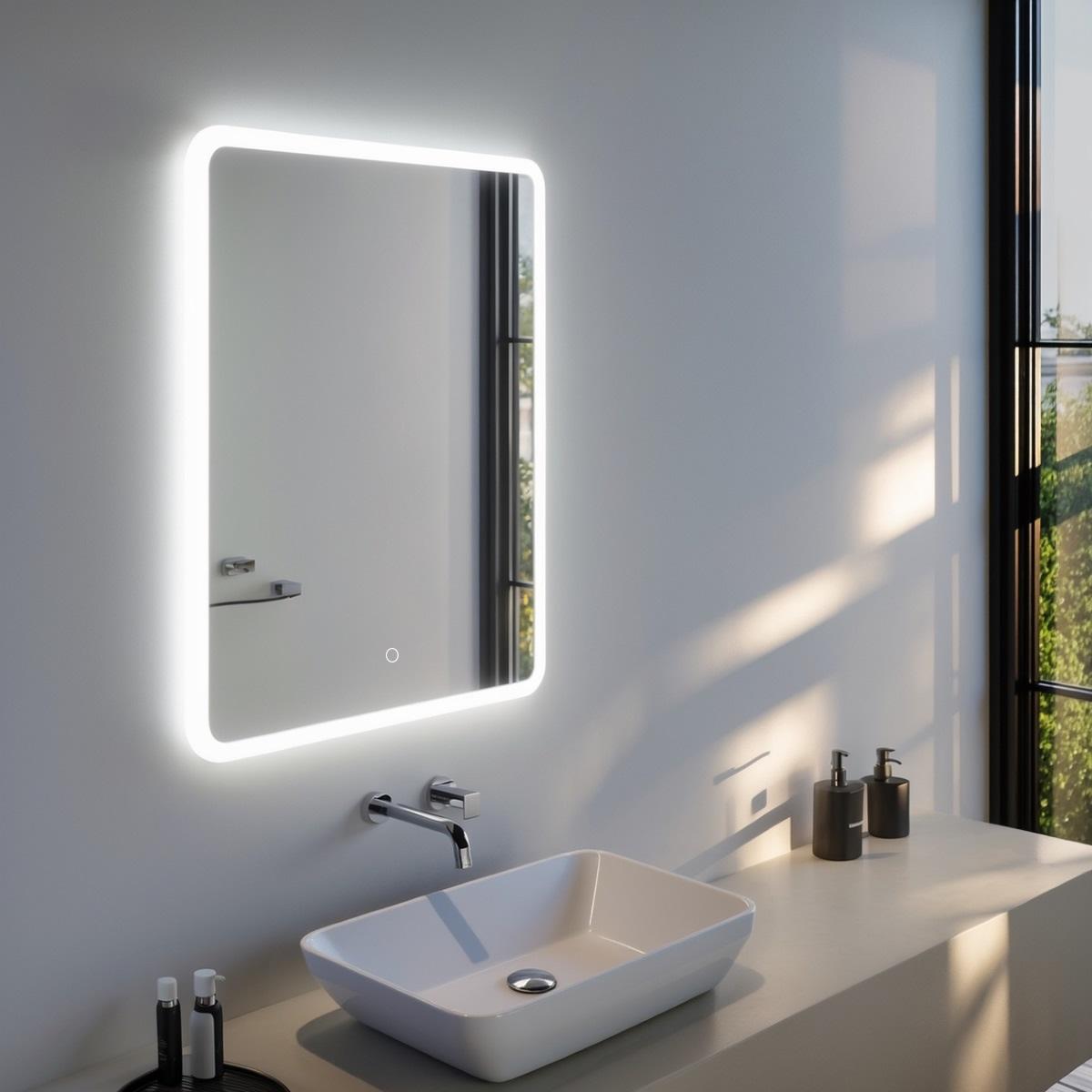 Led mirror 60×80 side