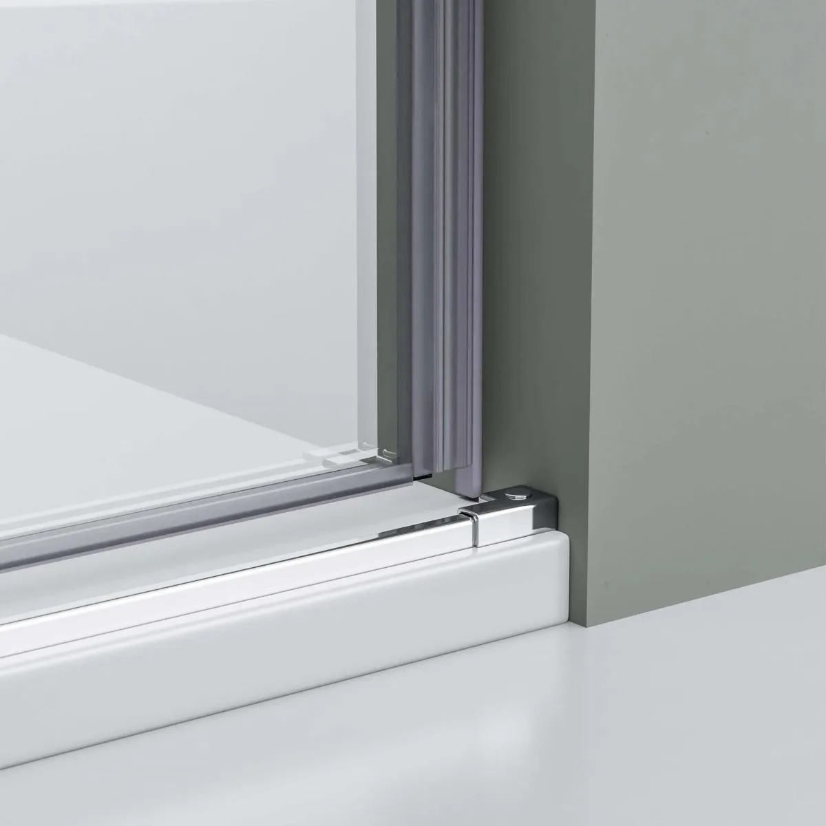 Sliding shower door base