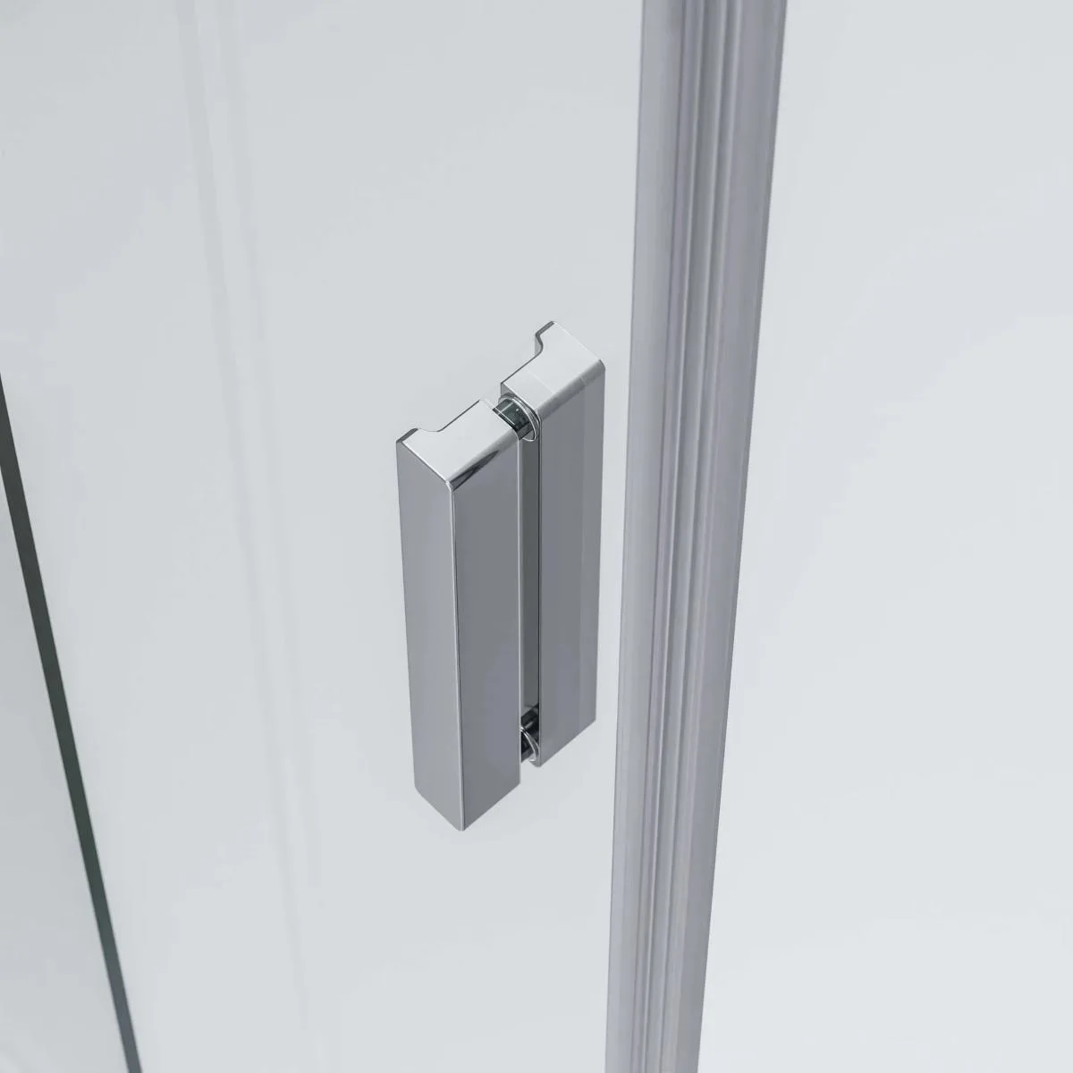 Sliding shower door handle
