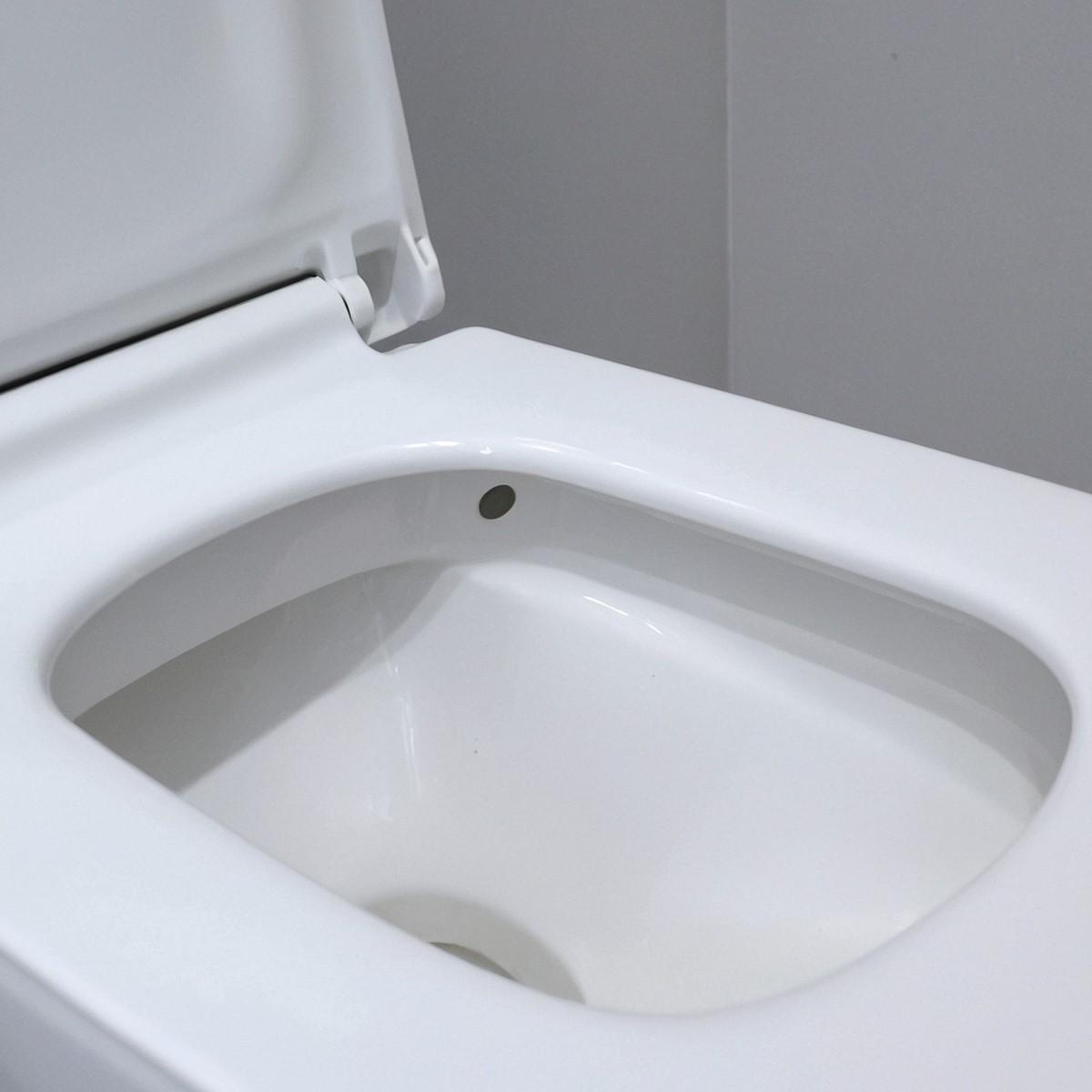 Standing-toilet-rimless