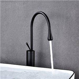 Fino Tall Body Black Bathroom Basin Faucet